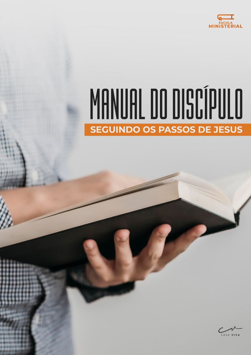 Capa do Manual do Discípulo: seguindo os passos de Jesus